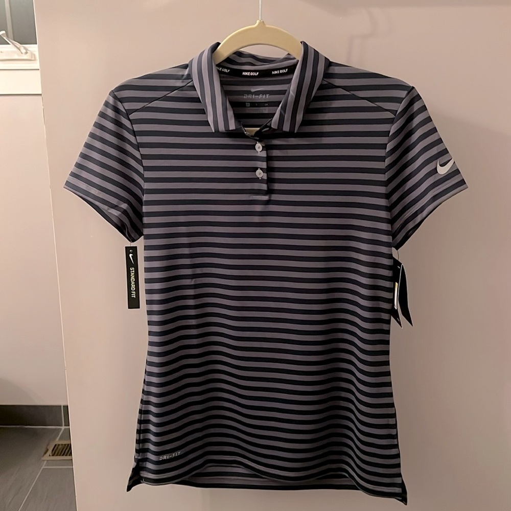 NWT Nike Women’s Striped Golf Shirt